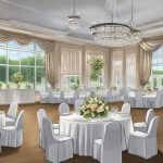 Spacious wedding event venue setup